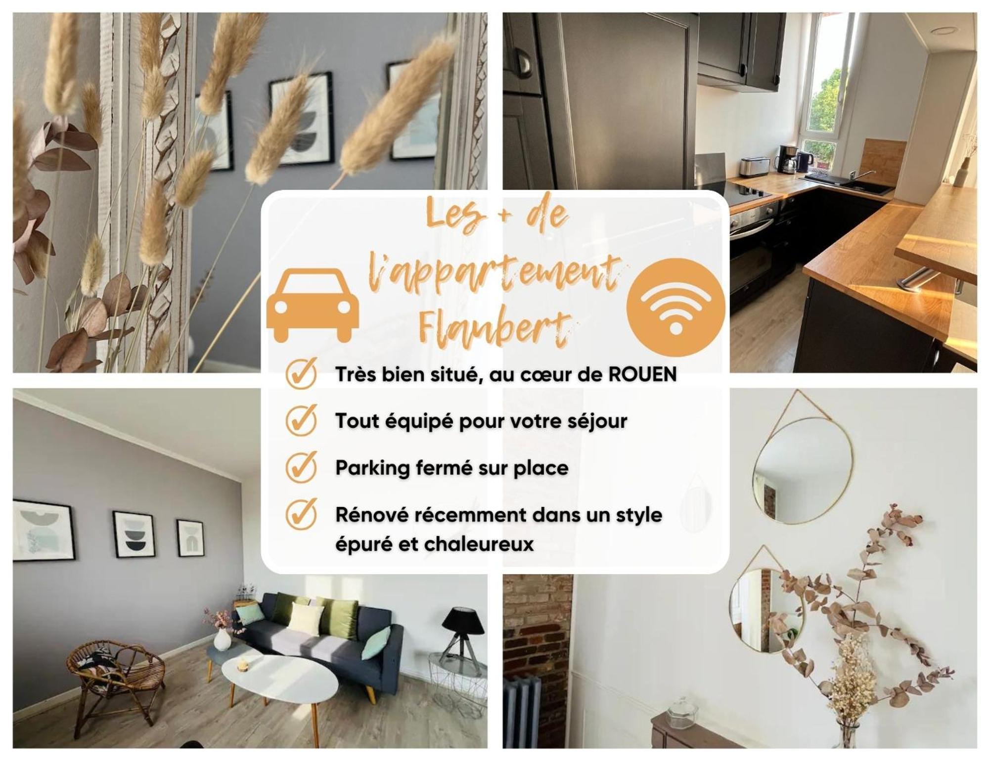 Le Flaubert, Appartement Et Parking En Centre Ville Ρουέν Εξωτερικό φωτογραφία